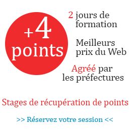 Permis à points - Stages de récupération de points de permis